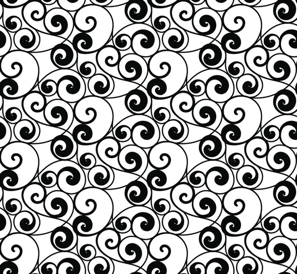 Black seamless pattern, vector silhouette Stock Vector Image by ...