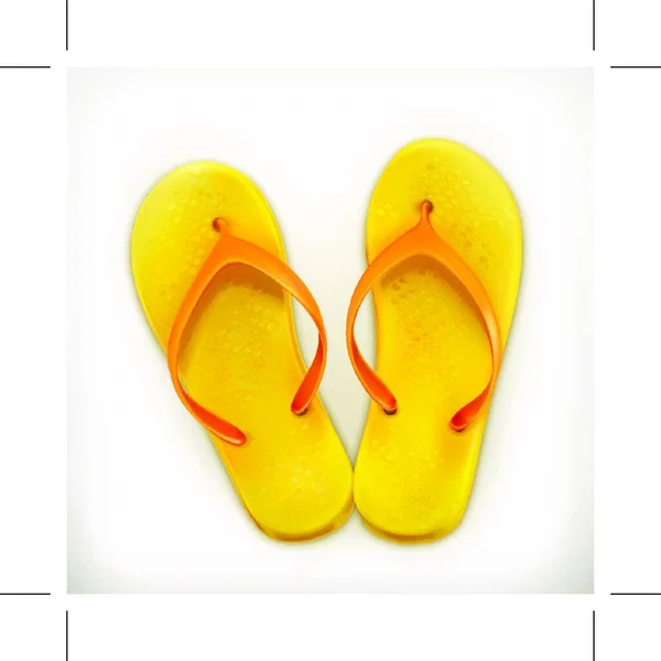 Flip Flops Vektorsymbol — Stockvektor