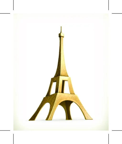 Torre Eiffel Icono Vectorial — Archivo Imágenes Vectoriales