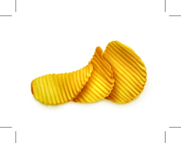 Potato Chips Vector Illustration — Stock Vector