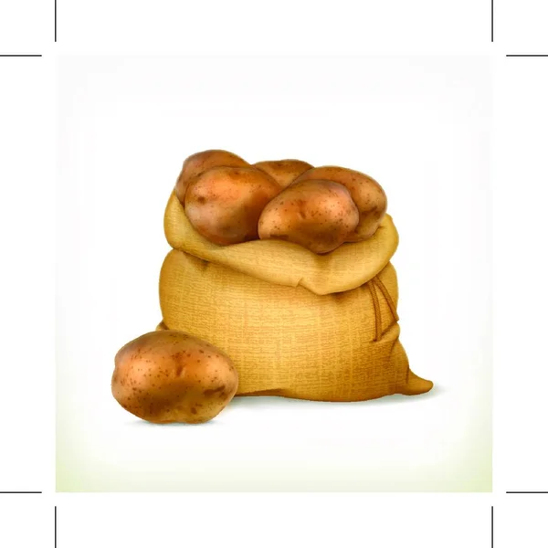 Kartoffelsack Vektorsymbol — Stockvektor