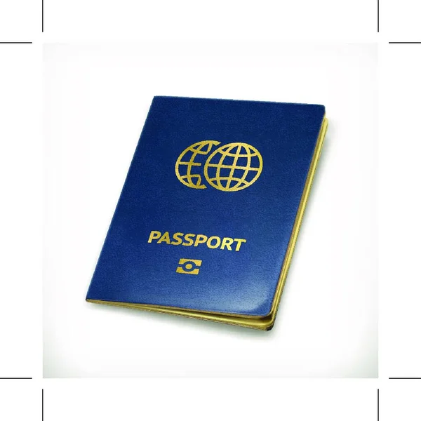 Pasaporte Aislado Sobre Fondo Blanco — Archivo Imágenes Vectoriales