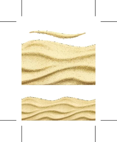Areia Mar Padrão Vetor Sem Costura —  Vetores de Stock