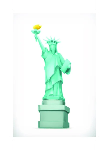 Estátua Liberdade Ilustração Vetorial — Vetor de Stock