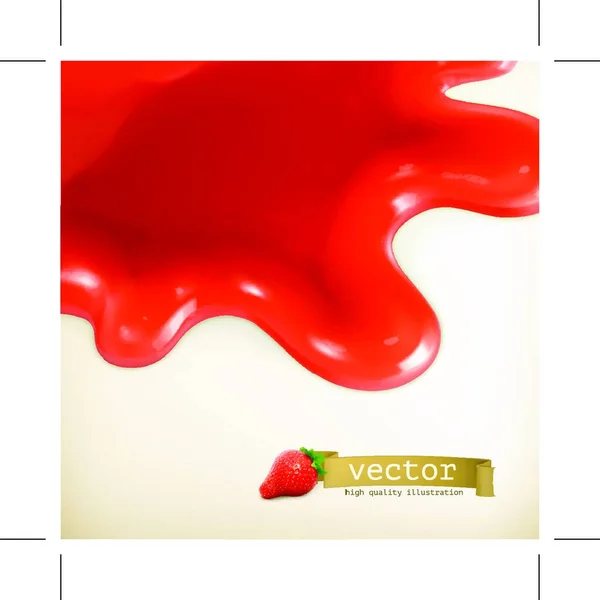Süße Rote Vektor Hintergrund — Stockvektor
