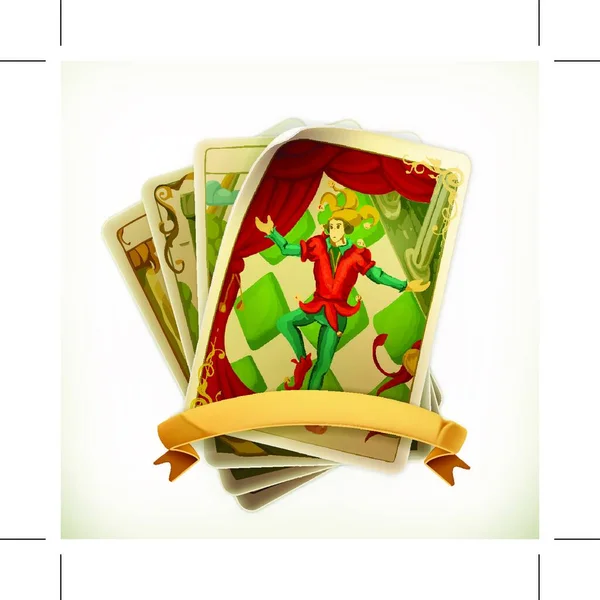 Tarot Vintage Vector Icoon — Stockvector