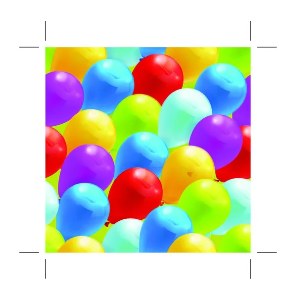 Spielzeug Luftballons Vektor Nahtlose Muster — Stockvektor