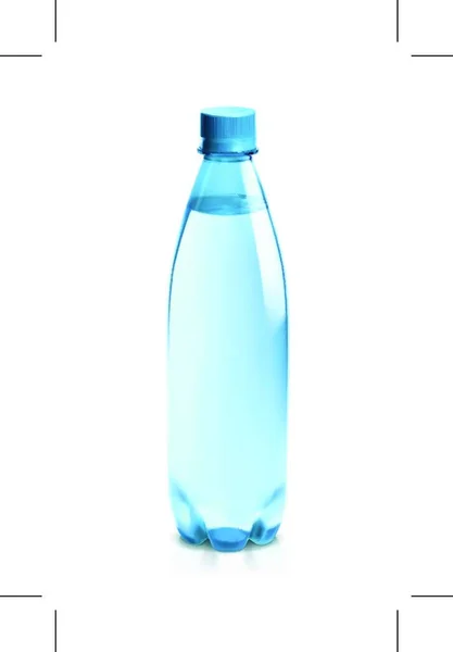 Botella Agua Icono Vectorial — Vector de stock