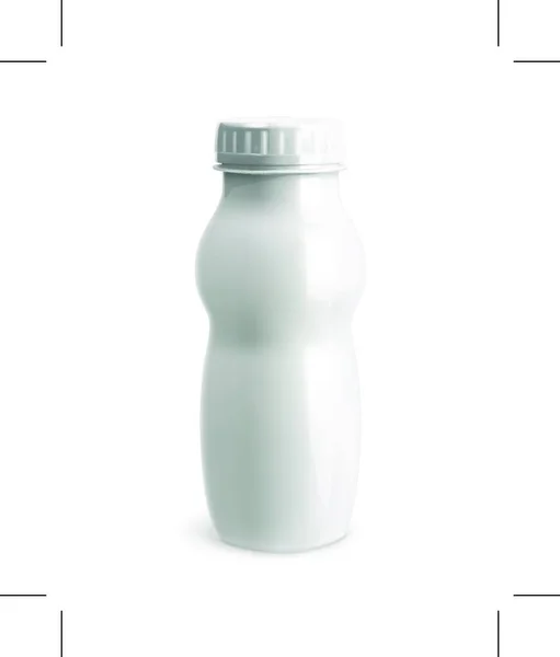 Λευκό Πλαστικό Μπουκάλι Διανυσματικό Αντικείμενο — Διανυσματικό Αρχείο