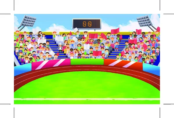 Stadium Sports Arena Vector Background — Stock Vector