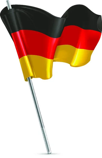 德国国旗3D矢量图标 — 图库矢量图片