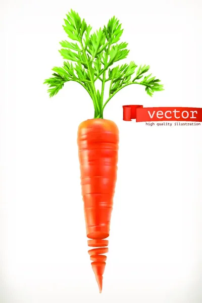Carotte Légumes Icône Vectorielle — Image vectorielle