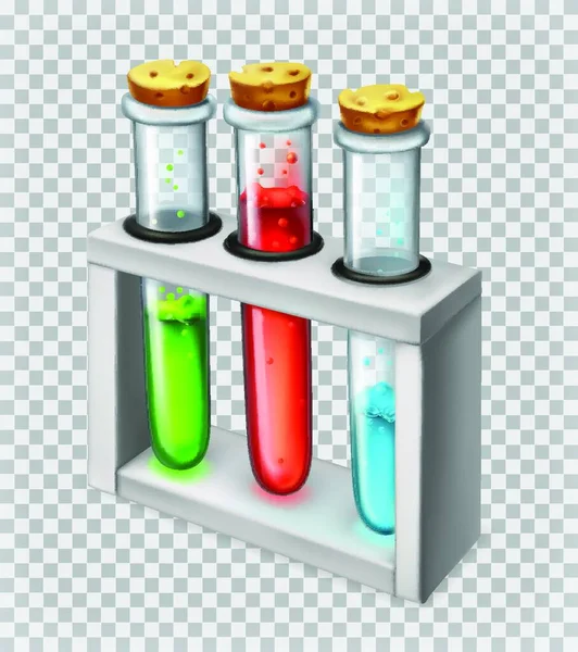 化学瓶 3D矢量图标 — 图库矢量图片