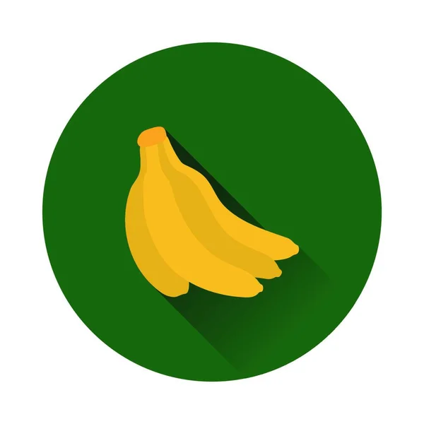 Flat Design Ikon Banana Farger Vektorillustrasjon – stockvektor