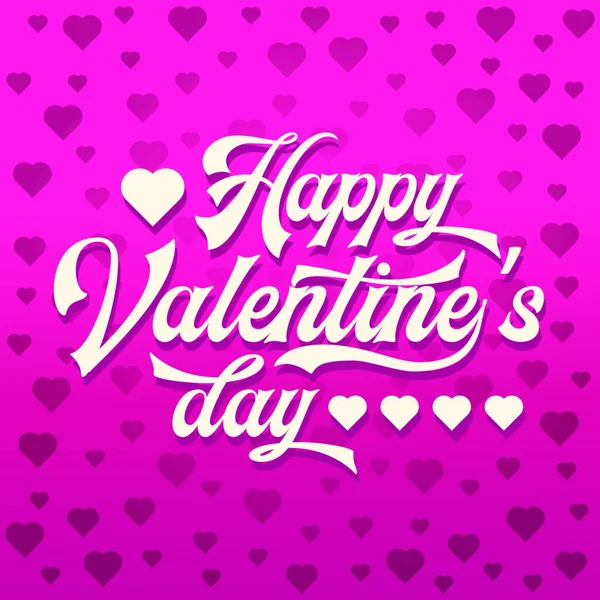 День Святого Валентина Листівка Серцями — стоковий вектор