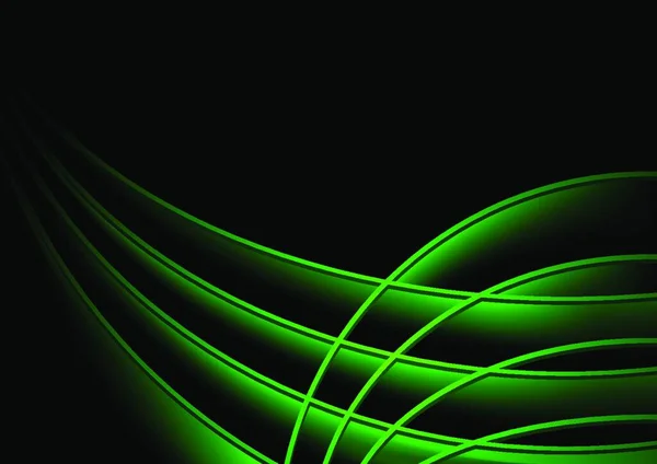 Αφηρημένο Φόντο Πράσινα Στρώματα Σύγχρονη Εικονογράφηση Διάνυσμα — Διανυσματικό Αρχείο