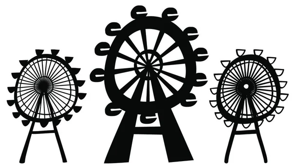 Vektor Illustration Pariserhjulet — Stock vektor