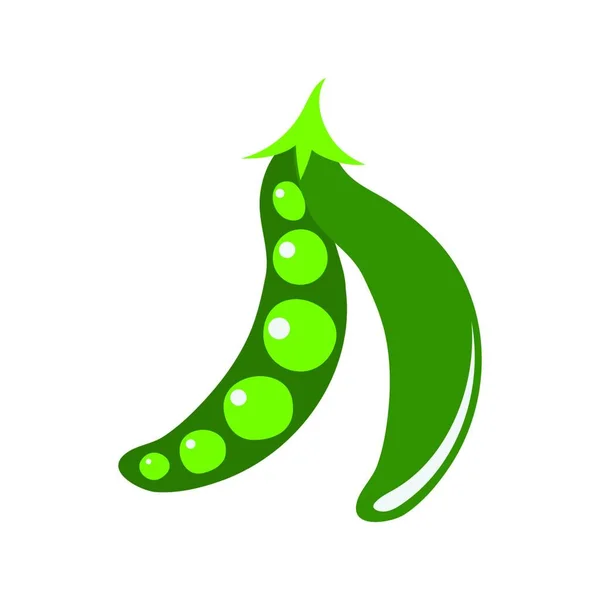 Pea Icon 平面色彩设计 病媒图解 — 图库矢量图片