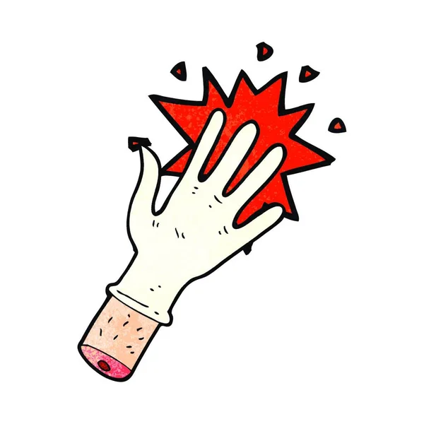 Simbol Sarung Tangan Karet Bentak Kartun - Stok Vektor