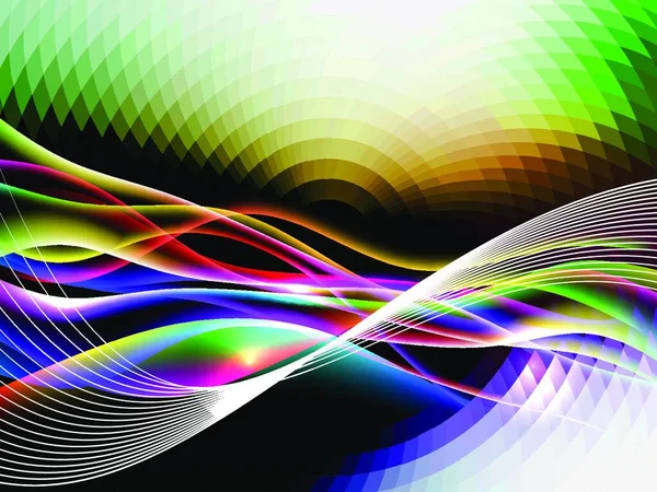 Енергетичні Хвилі Eps10 Прозорістю Сіткою — стоковий вектор