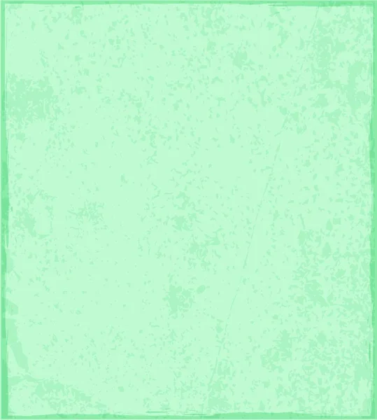 Vintage Blots Stained Green Paper Texture Vector Illustration — Stock Vector