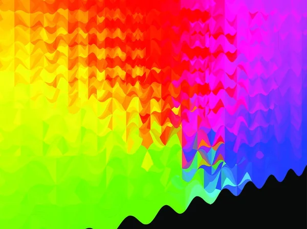 Vecteur Fond Coloré Composition Vectorielle Avec Grille Tuiles Effet — Image vectorielle