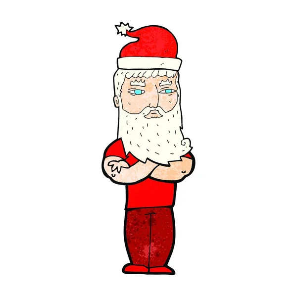 Dessin Animé Hipster Santa Claus — Image vectorielle