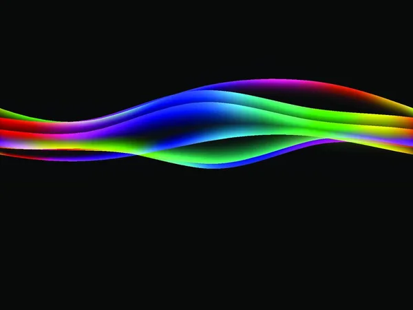 Flujo Dinámico Ondas Estilizadas Vector Ondas Vectoriales Eps10 Con Transparencia — Archivo Imágenes Vectoriales