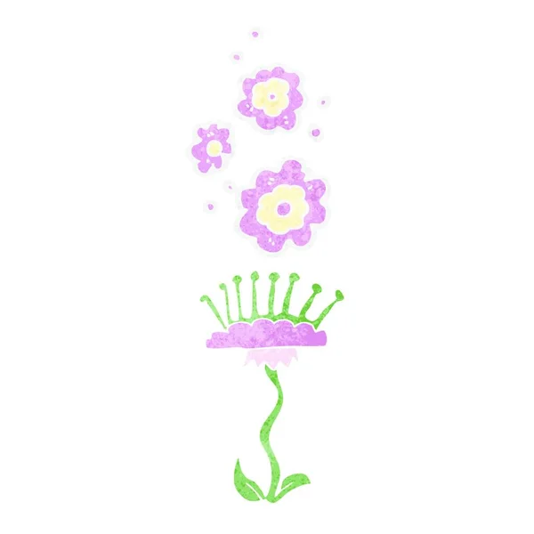 Αρωματικό Λουλούδι Κινουμένων Σχεδίων Απεικόνιση Λευκό Φόντο — Διανυσματικό Αρχείο