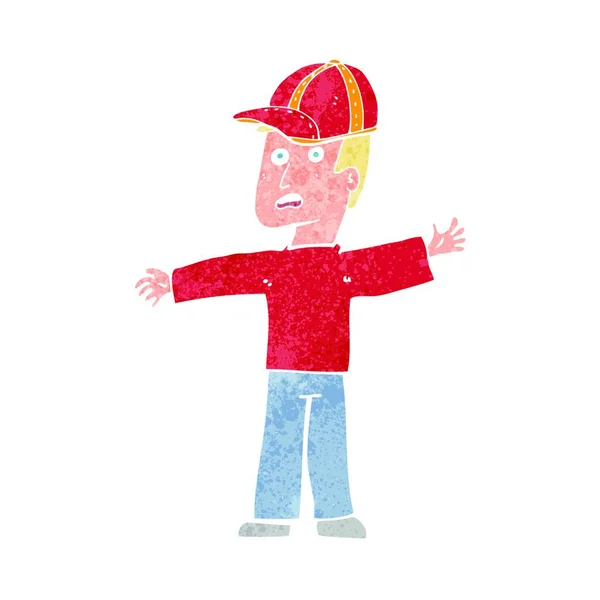 戴帽子的卡通人物 — 图库矢量图片