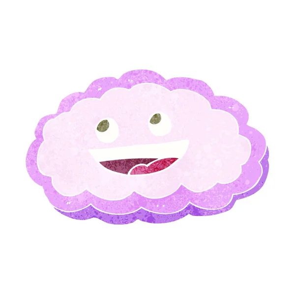 Χαρούμενο Ροζ Σύννεφο Καρτούν — Διανυσματικό Αρχείο