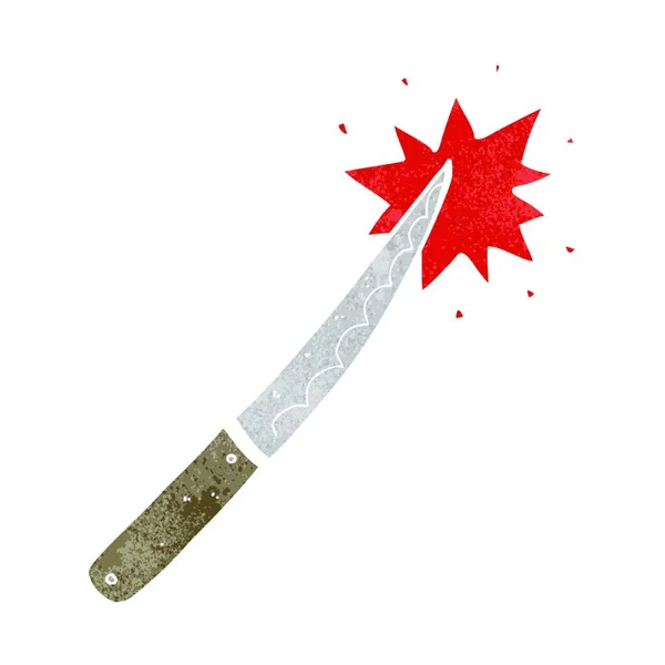 Cartoon Messer Illustration Auf Weißem Hintergrund — Stockvektor