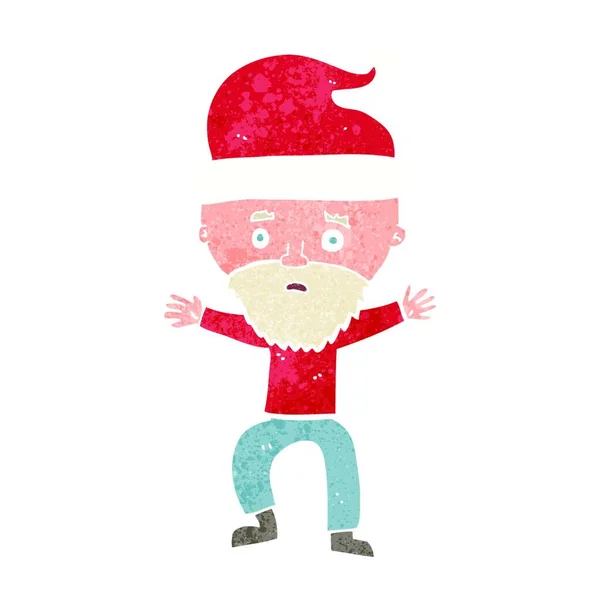 Hombre Dibujos Animados Preparándose Para Navidad — Vector de stock