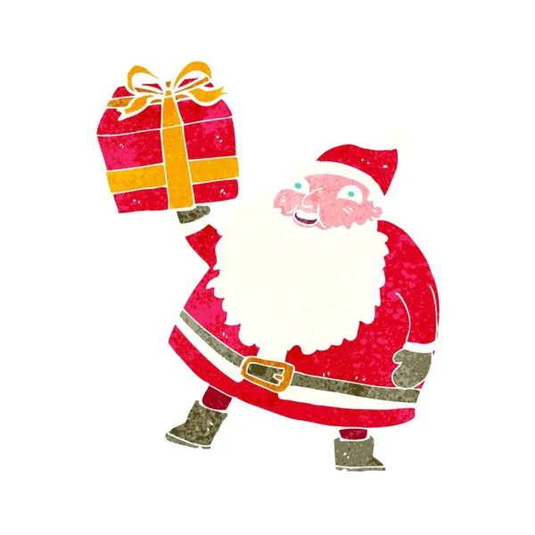 Dibujos Animados Santa Claus Aislado Blanco — Vector de stock