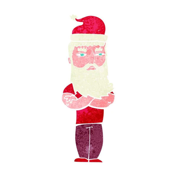 Cartoon Hipster Weihnachtsmann — Stockvektor