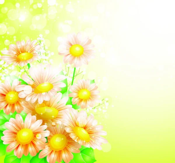 Весняні Квіти Фон Вектор — стоковий вектор