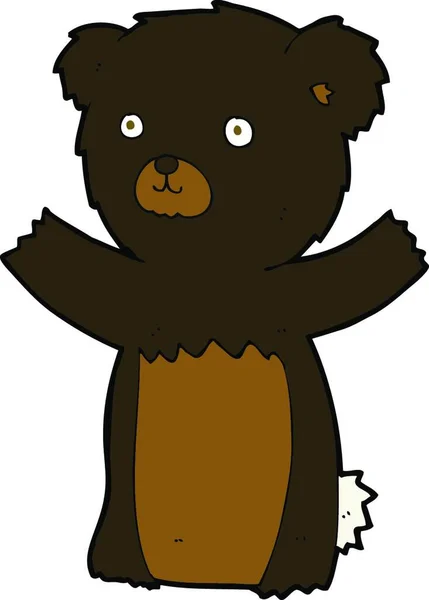 Милый Чёрный Медведь — стоковый вектор