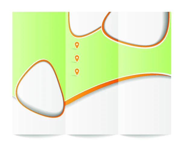 Dreifaltige Broschüren Vorlage — Stockvektor