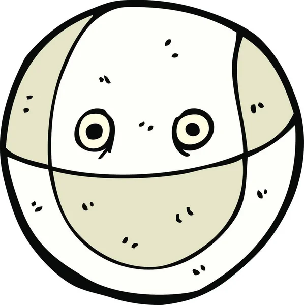 Cartoon Ball Illustration White Background — Stock Vector