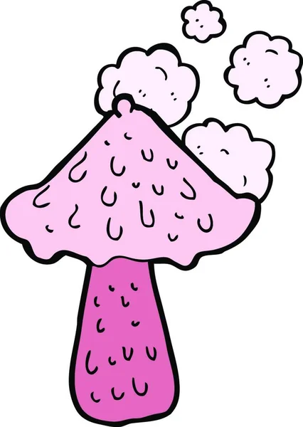 卡通蘑菇 白色背景图解 — 图库矢量图片