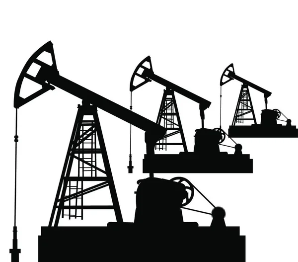 Una Calabaza Aceite Equipos Industria Petrolera — Archivo Imágenes Vectoriales