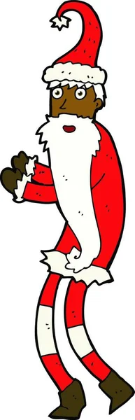 Dibujos Animados Santa Claus Aislado Blanco — Archivo Imágenes Vectoriales