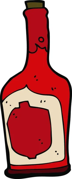 Cartoon Bottle Rum — Stock Vector