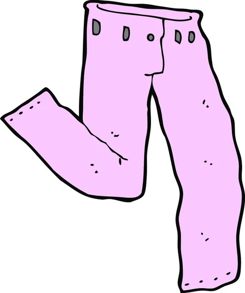 Kreskówki Para Różowe Spodnie — Wektor stockowy