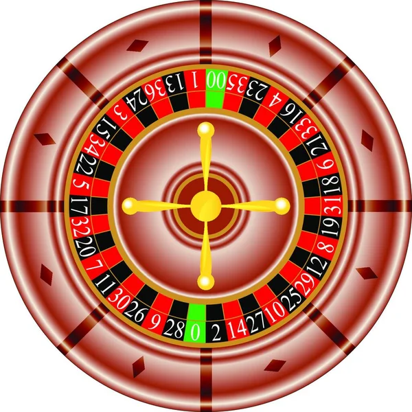 Tables American Roulette Vector Illustration — Stock Vector