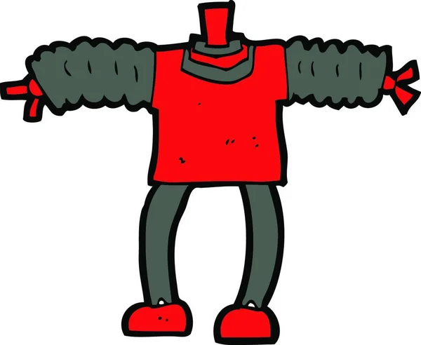 Cartoon Roboter Körper Mix Match Cartoons Oder Fügen Sie Eigene — Stockvektor