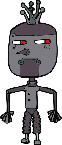 Robot Kreskówki Wektor Ilustracja — Wektor stockowy