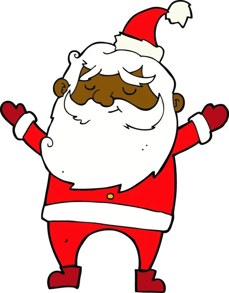 Dessin Animé Heureux Père Noël Claus — Image vectorielle