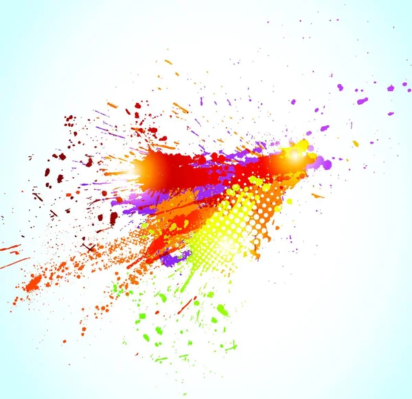 Αφηρημένο Grunge Φόντο Splash Χρώμα Σχέδιο Πολύχρωμη Εικονογράφηση Φορέας — Διανυσματικό Αρχείο