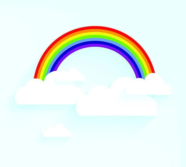 Colores Del Arco Iris Ricamente Coloreado — Vector de stock